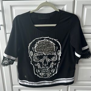 Philip Plein cropped top